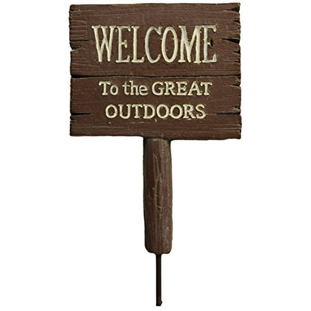 Welcome To The Great Outdoors Sign